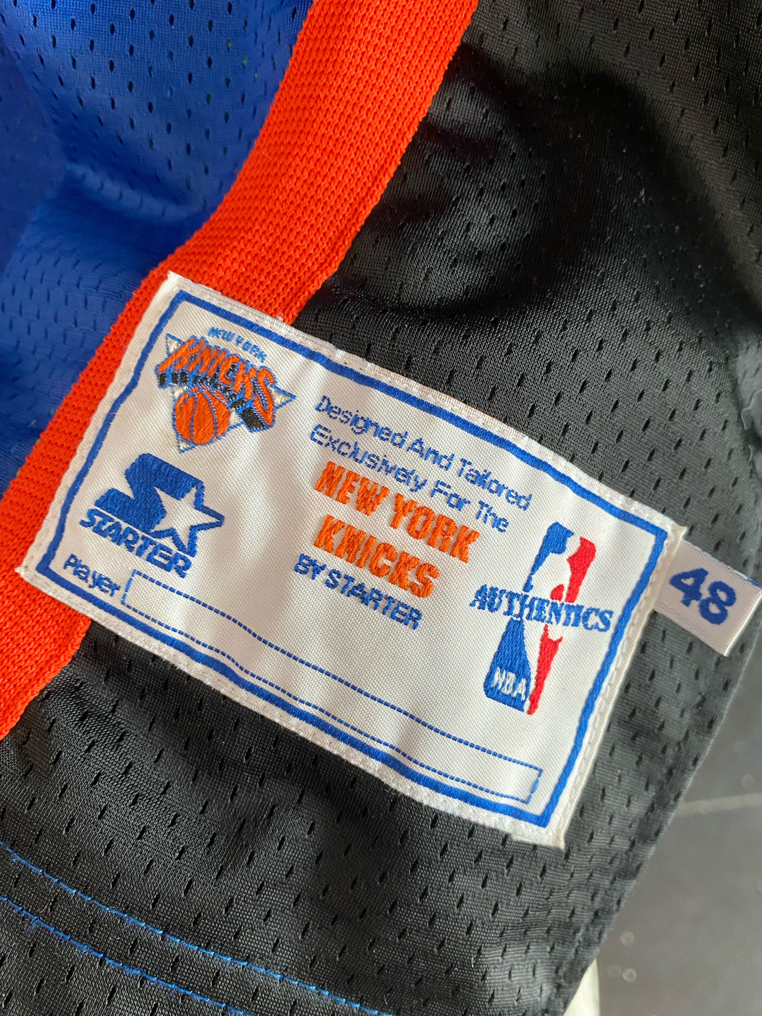 Vintage 90s New York Knicks Champion Authentic John Starks -  Sweden