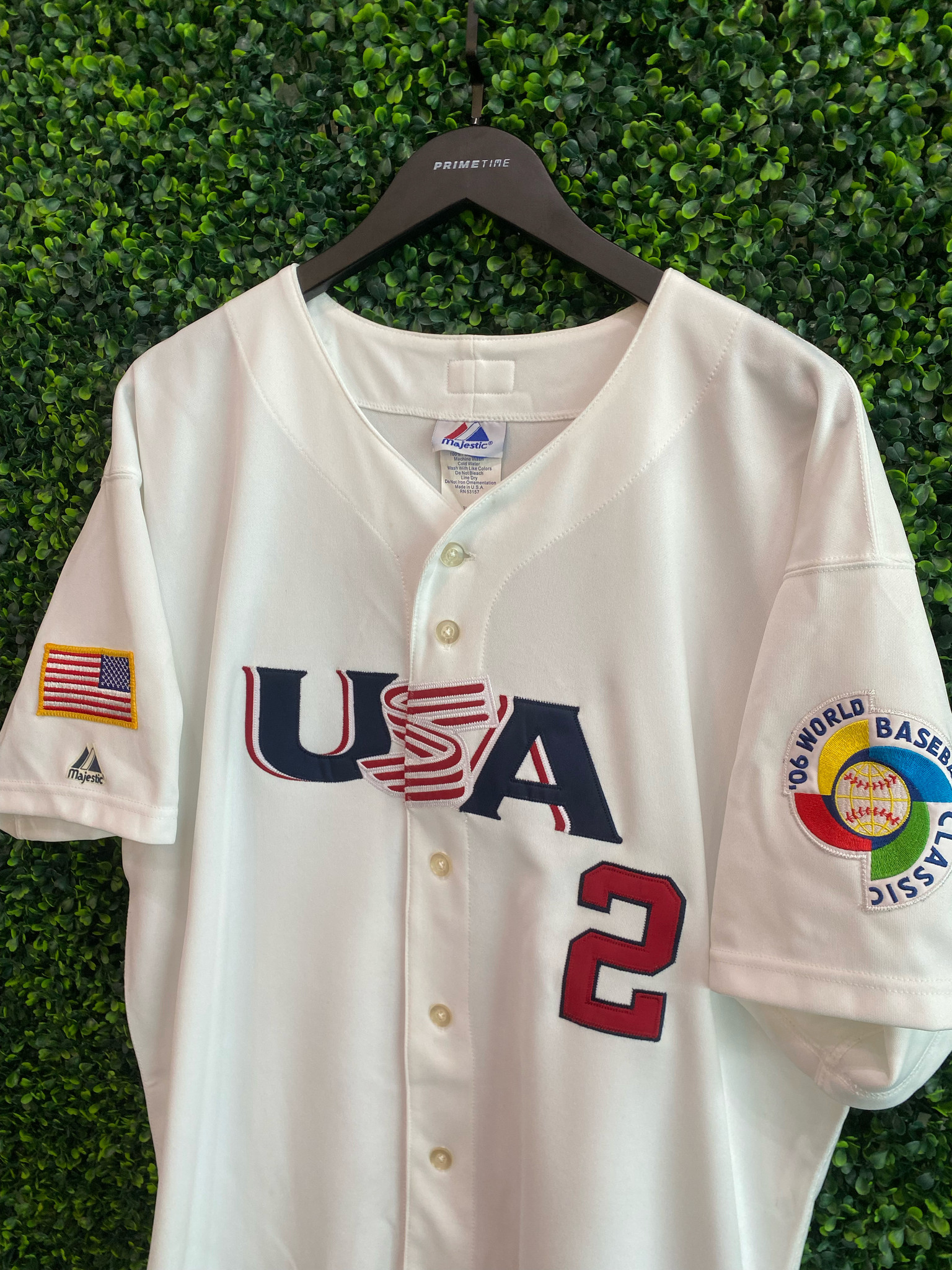 Derek Jeter Jersey - USA 2006 World Baseball Classic Throwback Baseball  Jersey