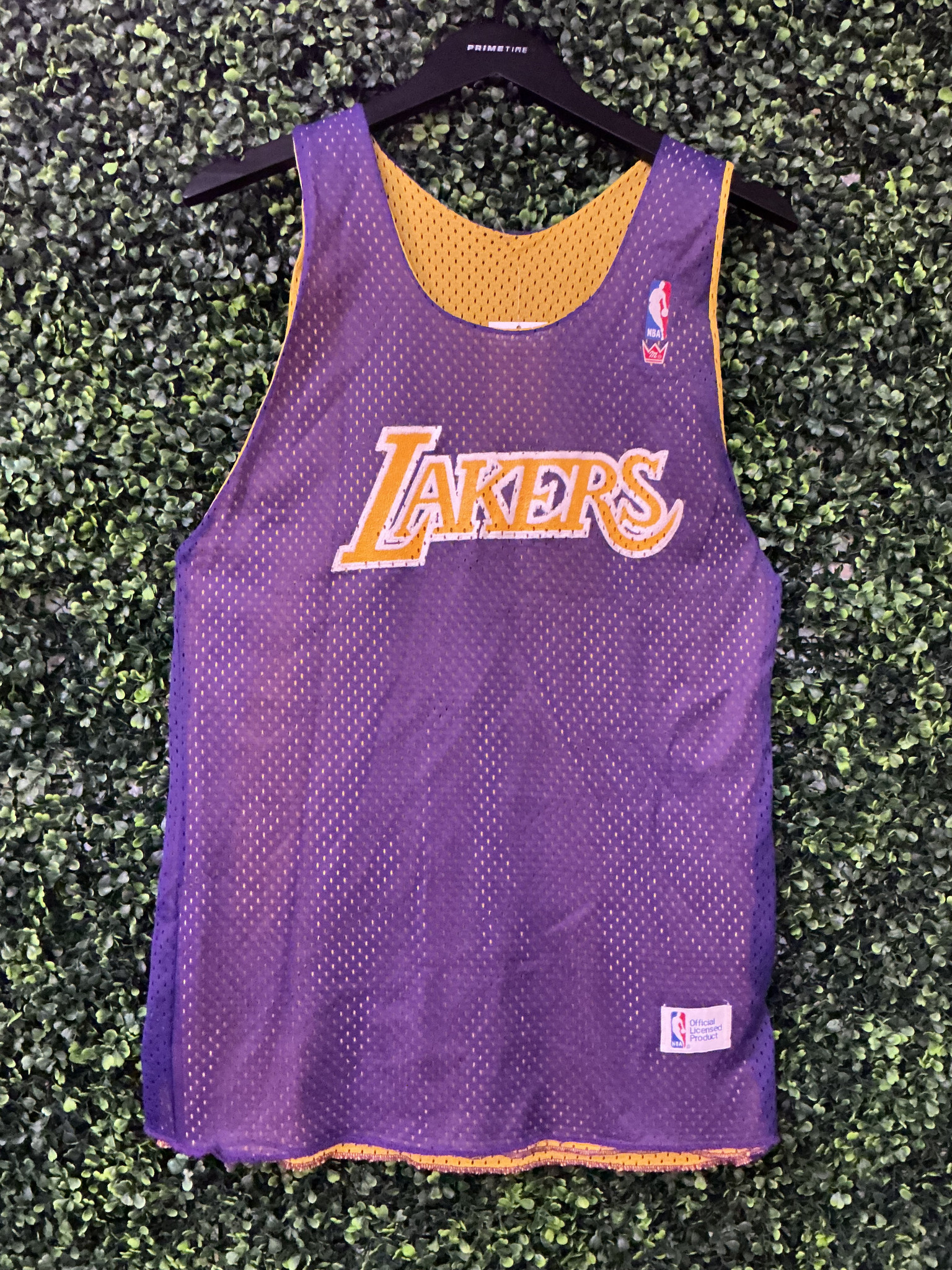 VINTAGE LA LAKERS NBA REVERSIBLE PRACTICE JERSEY (SZ S) - Primetime