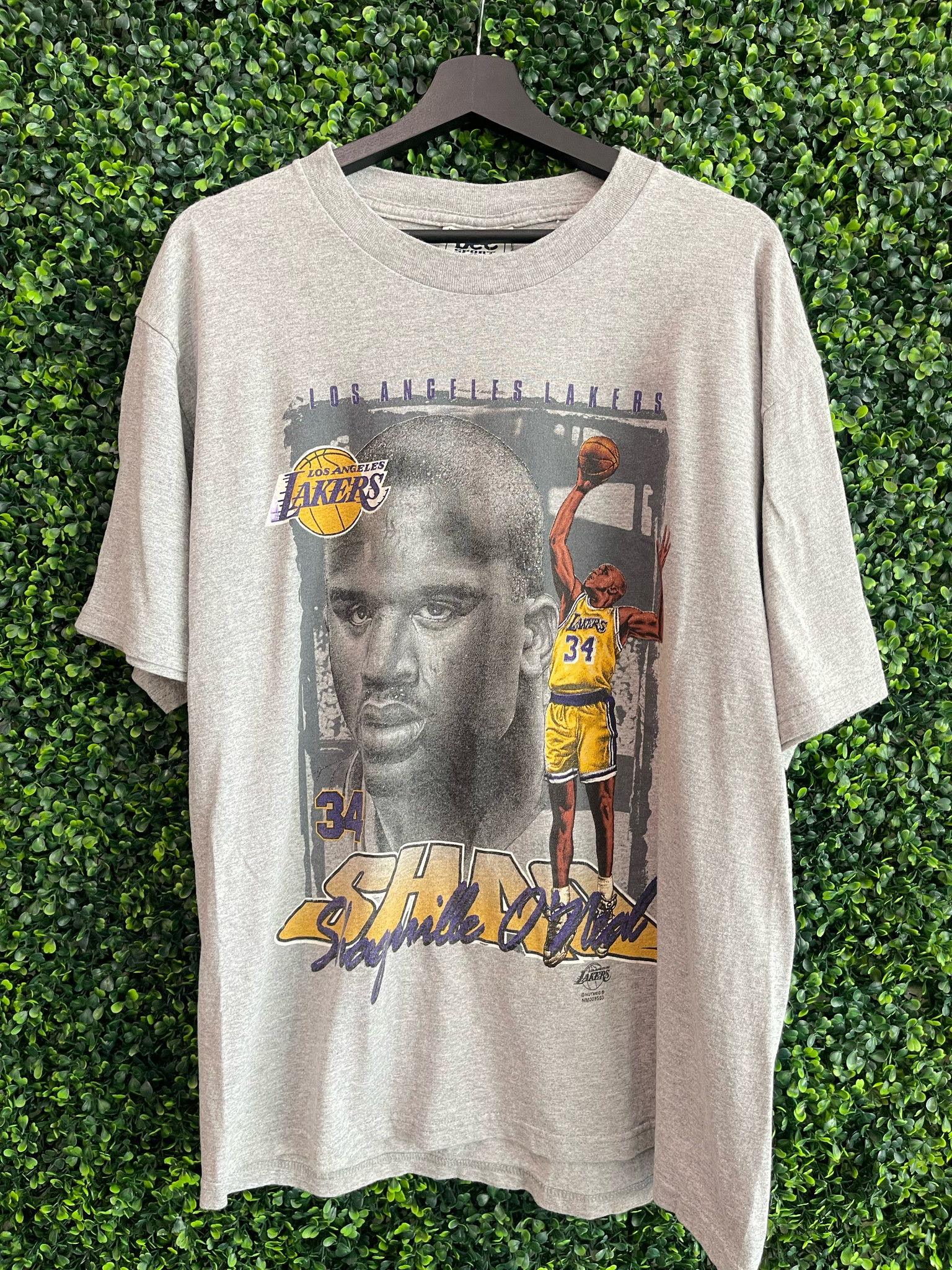 VINTAGE SHAQUILLE O NEAL LAKERS LEE SPORT TEE - Primetime