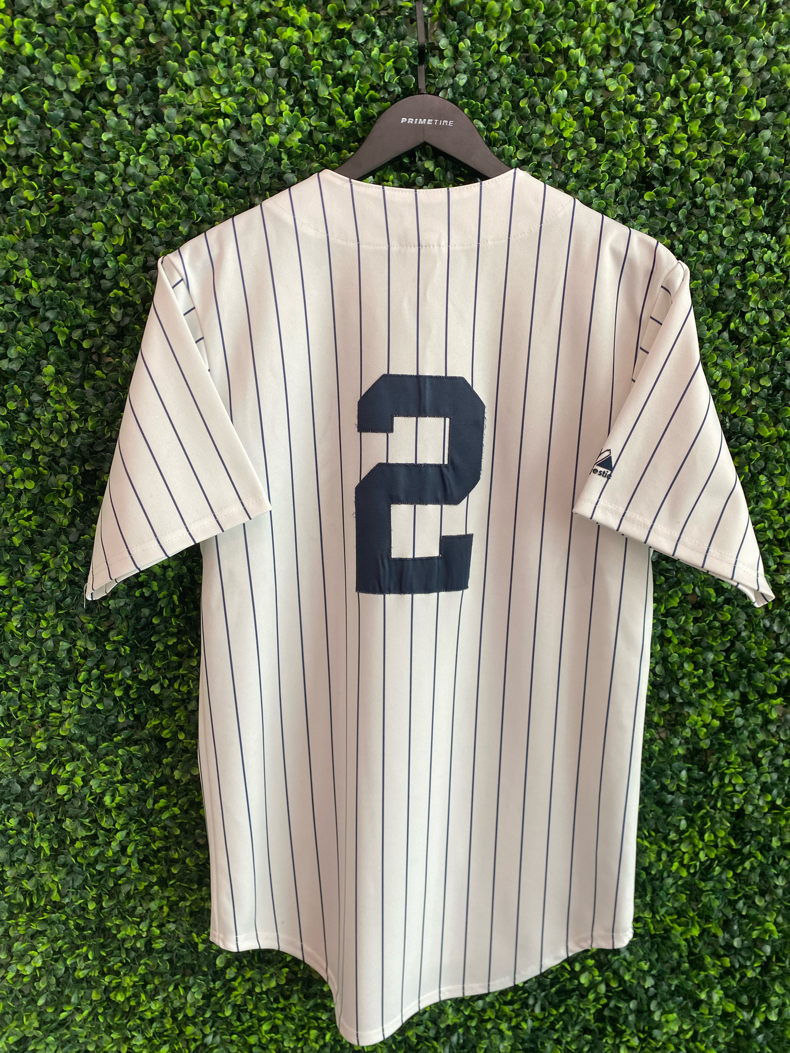 DEREK JETER NY YANKEES WHITE PINSTRIPE JERSEY - Primetime