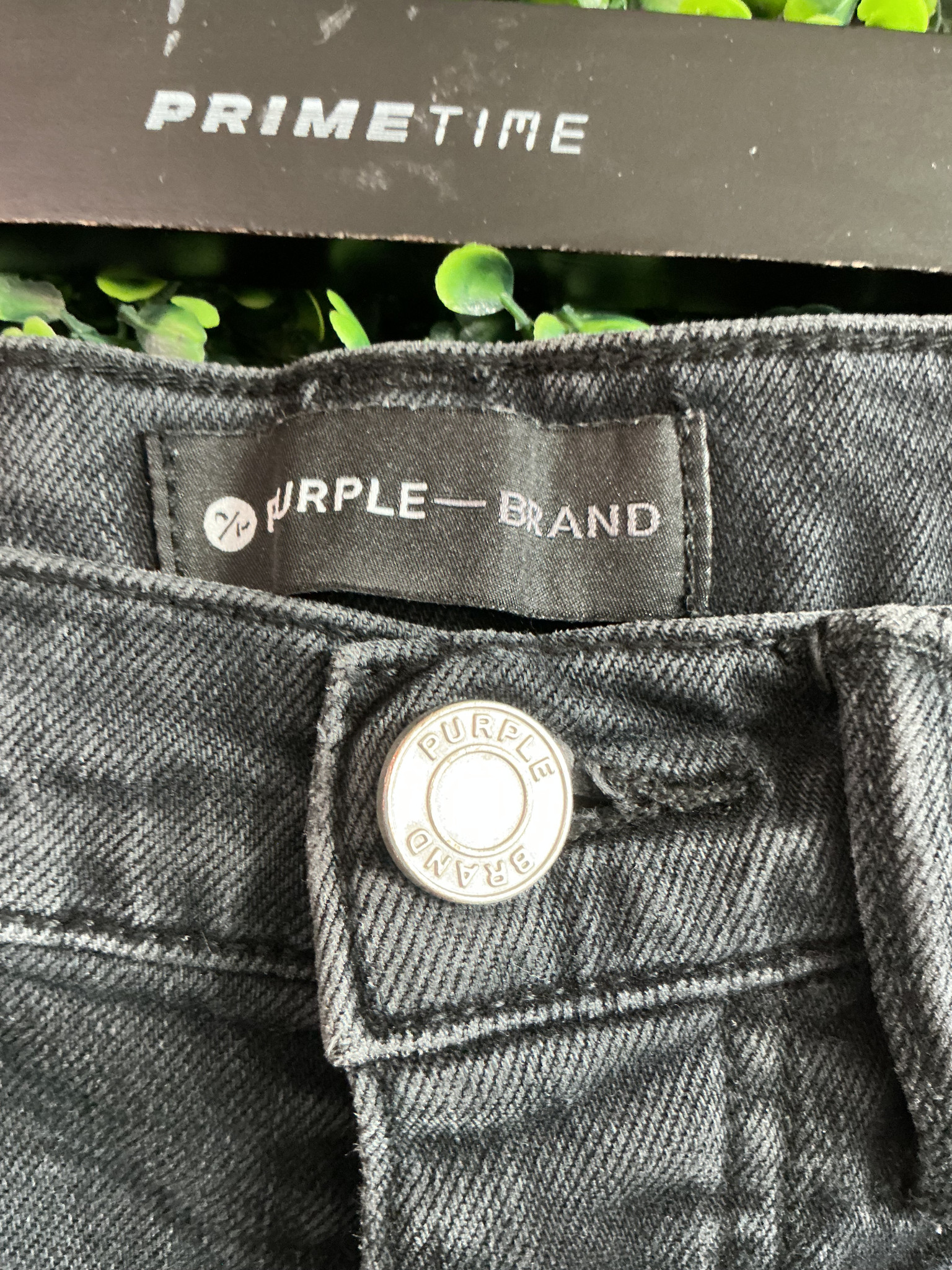 PURPLE BRAND BLACK DISTRESSED SKINNY FIT JEANS (SZ 29) - Primetime