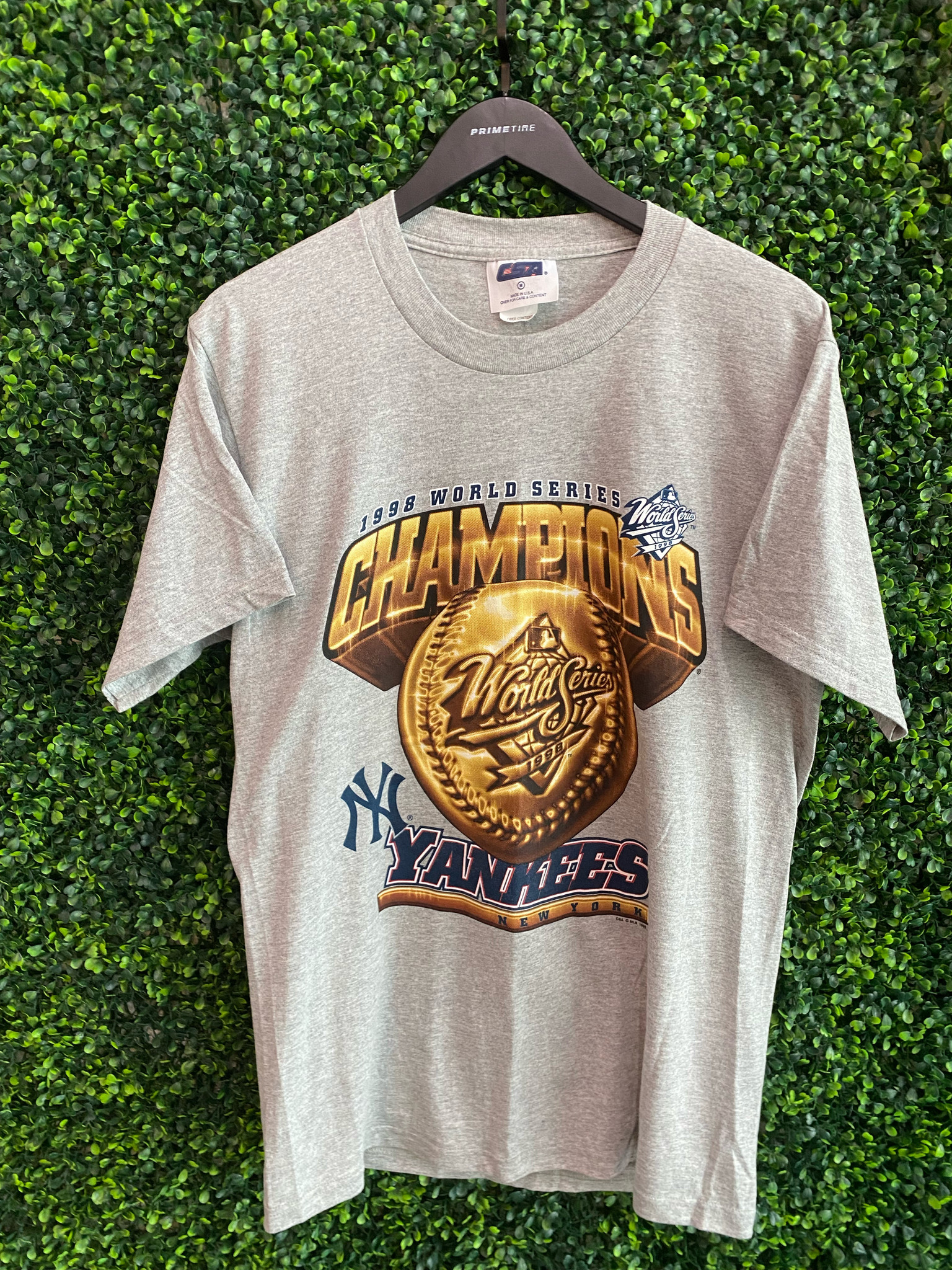 Vintage New York Yankees 1998 World Series Champions Shirt Oneita