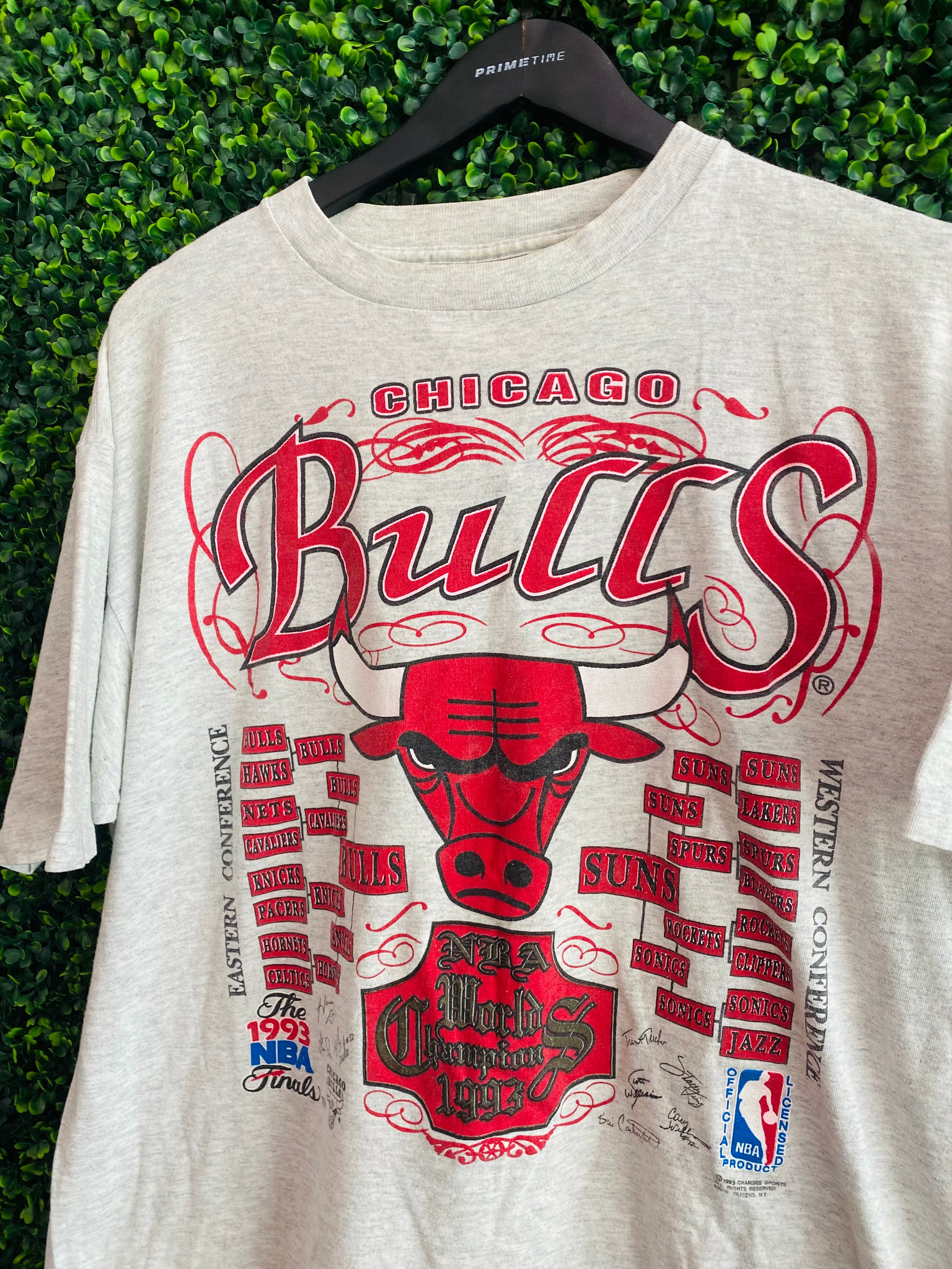 VINTAGE CHICAGO BULLS 1993 NBA FINALS TEE - Primetime