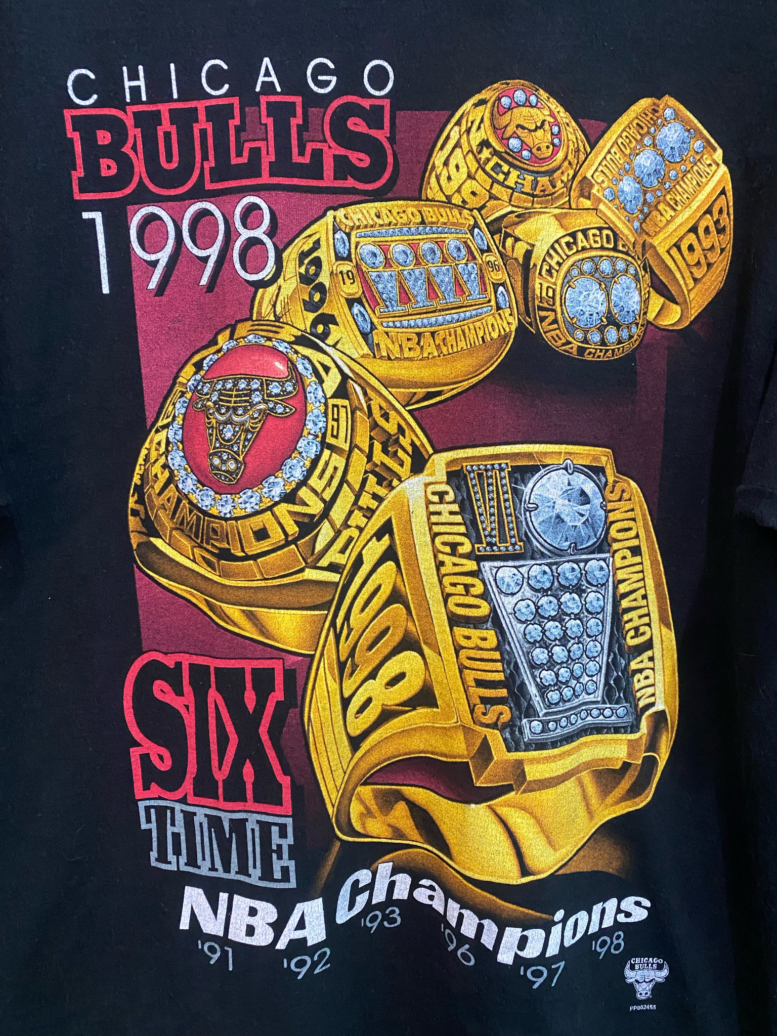 Pro Player, Shirts, Vintage 99798 Chicago Bulls Nba Finals Championship  Tshirt M