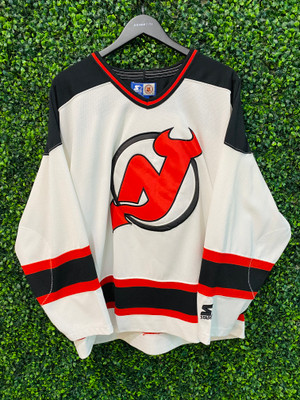 XL mens New Jersey Devils Jersey black nj retro Starter fashion #Jersey