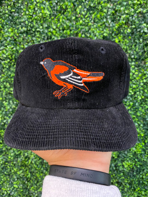 VINTAGE BALTIMORE ORIOLES TWINS CORDUROY SNAPBACK