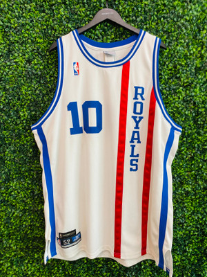 MIKE BIBBY AUTHENTIC ROCHESTER ROYALS THROWBACK REEBOK JERSEY