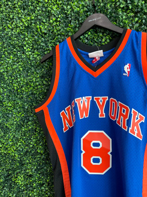 NEW YORK KNICKS LATRELL SPREWELL MITCHELL & NESS 1998-99 SWINGMAN JERSEY