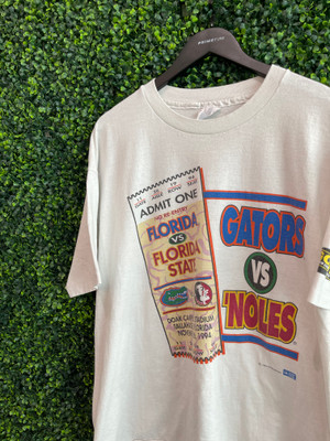 VINTAGE GATORS VS NOLES 1994 HANES HEAVYWEIGHT TEE