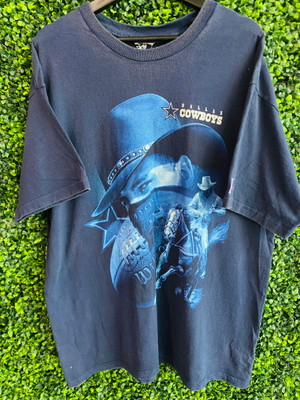 VINTAGE DALLAS COWBOYS BIG COWBOY PRINT TEE