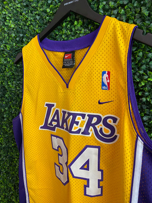 Vintage Champion Brand Los Angeles Lakers Shaquille O'Neal Jersey Size –  Yesterday's Attic