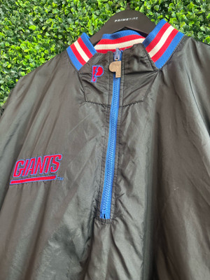 VINTAGE NY GIANTS PRO PLAYER REVERSIBLE HALF ZIP JACKET