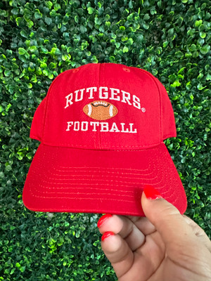 VINTAGE RUTGERS FOOTBALL RED SNAPBACK