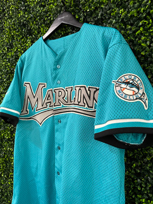 VTG FLORIDA MARLINS MAJESTIC TEAL JERSEY