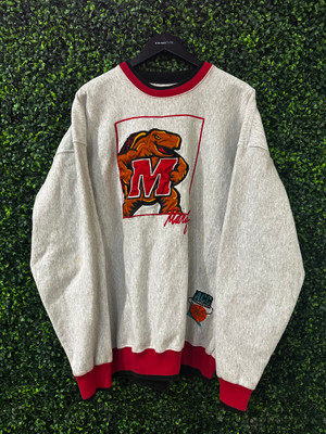 VINTAGE MARYLAND TERRAPINS EMBROIDERED CREWNECK