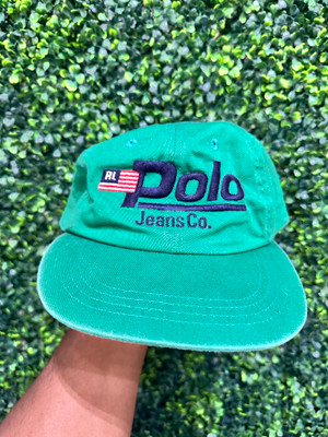 VINTAGE POLO JEANS CO GREEN CAP