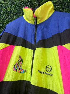 VINTAGE SERGIO TACHINNI MULTICOLOR WINDBREAKER