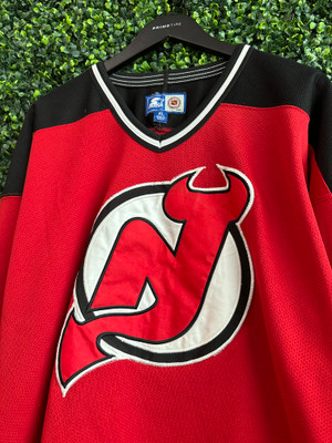 VTG NJ DEVILS RED STARTER JERSEY