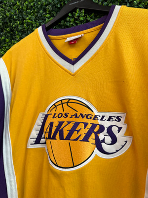 LOS ANGELES LAKERS MITCHELL AND NESS WARM UP