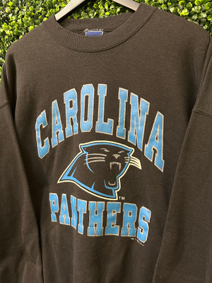 VINTAGE CAROLINA PANTHERS BLACK CREWNECK