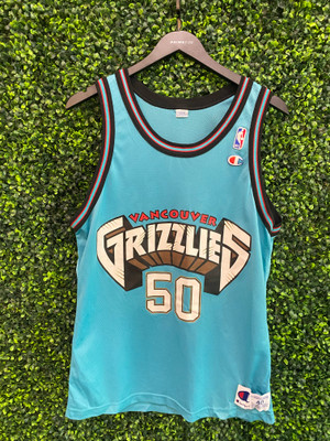 VINTAGE BRYANT REEVES VANCOUVER GRIZZLIES CHAMPION JERSEY
