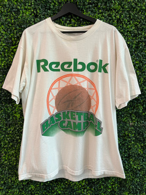 VINTAGE REEBOK BASKETBALL CAMP TEE WHITE