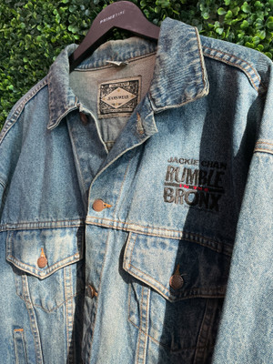 VINTAGE JACKIE CHAN 'RUMBLE IN THE BRONX' MOVIE PROMO DENIM JACKET