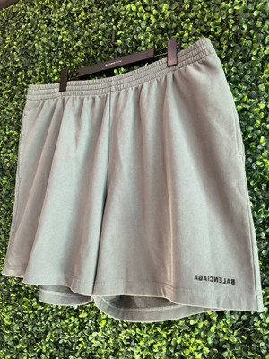 BALENCIAGA MIRROR LOGO SWEAT SHORTS