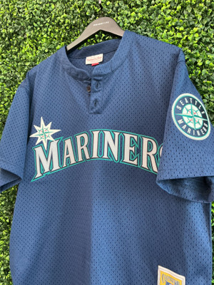 KEN GRIFFEY JR SEATTLE MARINERS MITCHELL & NESS AWAY JERSEY