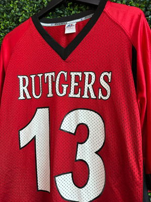 VINTAGE RUTGERS SCARLET KNIGHTS RUSSELL ATHLETIC FOOTBALL JERSEY