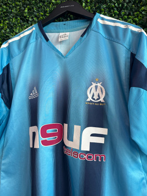 OLYMPIQUE MARSEILLE 2004/05 BLUE ADIDAS KIT