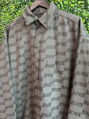 BALENCIAGA BB MONOGRAM PADDED JACKET (SZ XL)