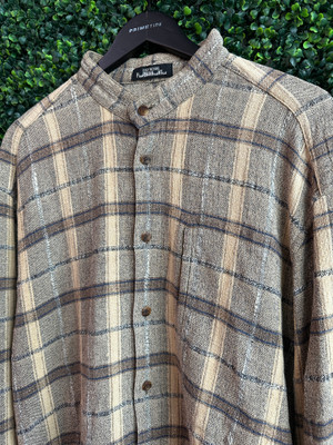 ISSEY MIYAKE PLAID SHIRT (SZ L)