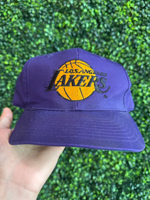 VINTAGE LOS ANGELES LAKERS PURPLE TWINS SNAPBACK