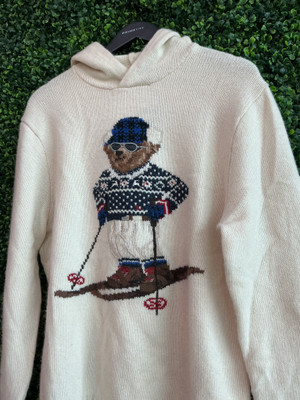 BRAND NEW POLO RALPH LAUREN SKI BEAR HOODED SWEATER