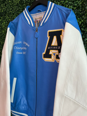 BRAND NEW AVIREX BASEBALL LEATHER JACKET
