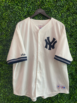 NY YANKEES JERSEY AUTHENTIC #19 SIZE 48 MAJESTIC GREY ROAD AWAY