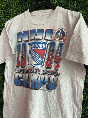 VINTAGE NY RANGERS GREY1994 STANLEY CUP CHAMPS  COMPETITOR GRAPHIC TEE