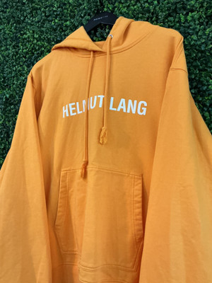 HELMUT LANG ORANGE HOODED SWEATSHIRT