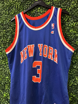VINTAGE JOHN STARKS NEW YORK KNICKS AWAY CHAMPION JERSEY