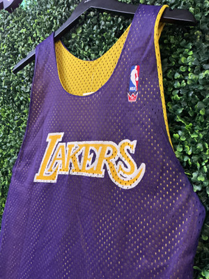 VINTAGE LA LAKERS NBA REVERSIBLE PRACTICE JERSEY (SZ S)