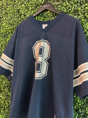 VINTAGE TROY AIKMAN DALLAS COWBOYS LOGO 7 JERSEY (SZ XL)