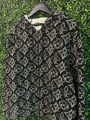 LOUIS VUITTON x NBA STRATEGIC FLOWERS ZIP UP HOODIE