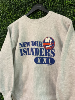 VINTAGE NY ISLANDERS CHAMPION REVERSE WEAVE CREWNECK