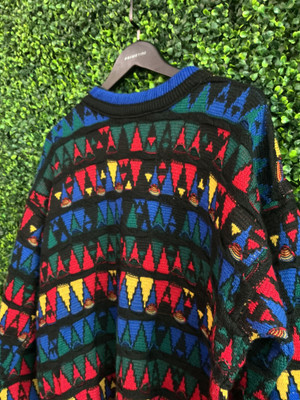 VINTAGE COOGI MULTI COLOR PATTERN SWEATER (SZ M)