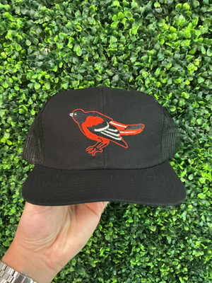 VINTAGE BALTIMORE ORIOLES TWINS TRUCKER HAT