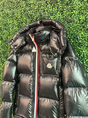 MONCLER BLACK MONTBELIARD COAT (SZ M)