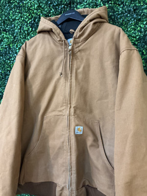 VINTAGE CARHARTT MADE IN THE USA ACTIVE HOODED JACKET