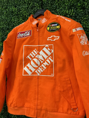 VINTAGE CHASE AUTHENTICS TONY STEWART HOME DEPOT NASCAR RACING JACKET (WMNS XXL/MENS M)